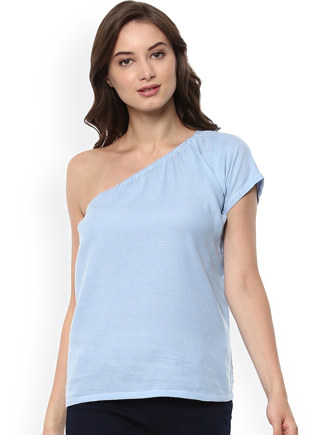 

Pannkh Women Blue Solid Top