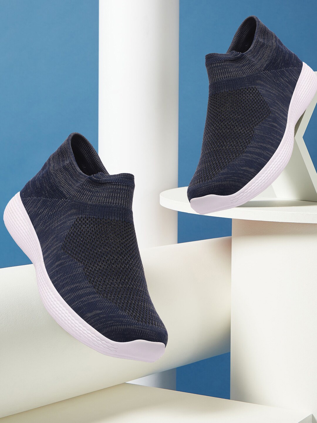 

CLYMB Men Slip-On Running Non-Marking Sports Shoes, Blue