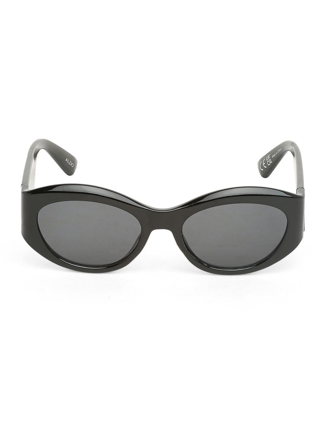 

ALDO Women Black Lens & Black Oval Sunglasses