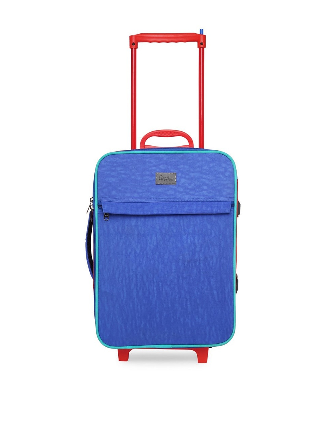 

GEPACK Kids Soft-Sided Small Trolley Suitcase, Blue