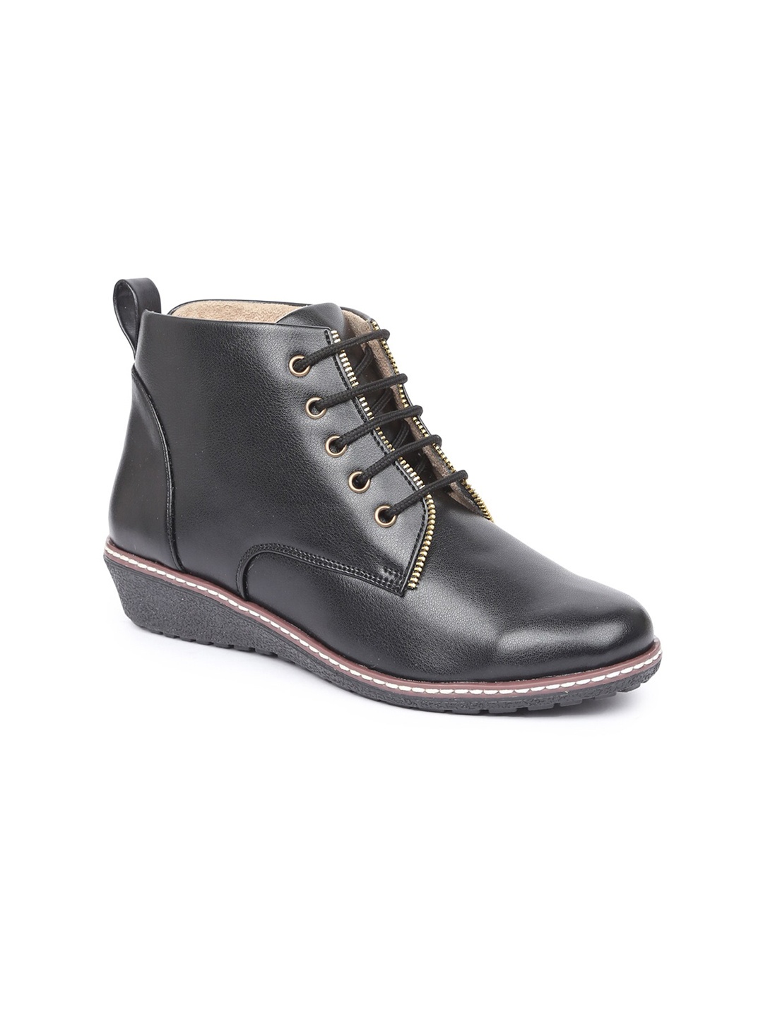 

VALIOSAA Women Mid-Top Regular Boots, Black