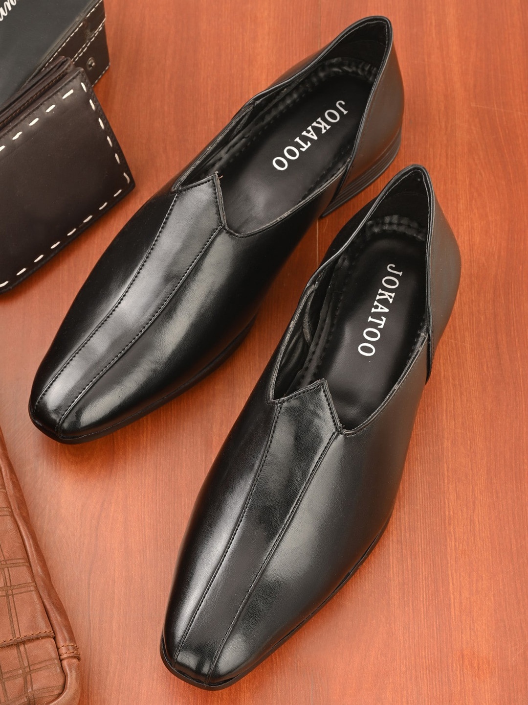 

JOKATOO Men Comfort Insole Loafers, Black