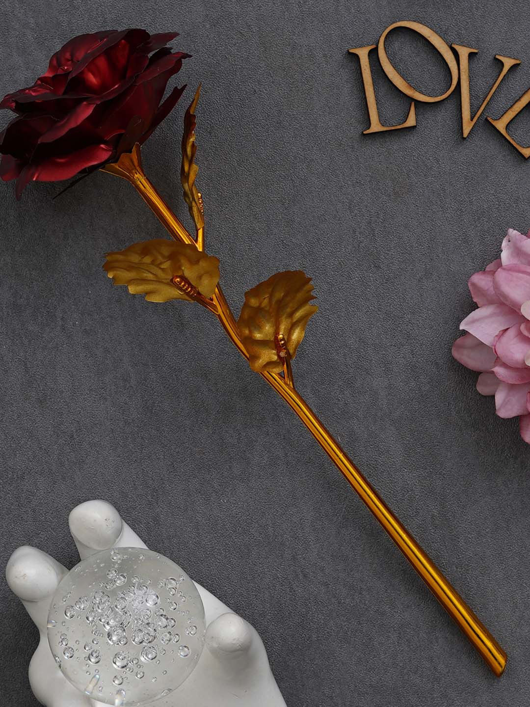 

eCraftIndia Red Artificial Rose Valentine Gift Set