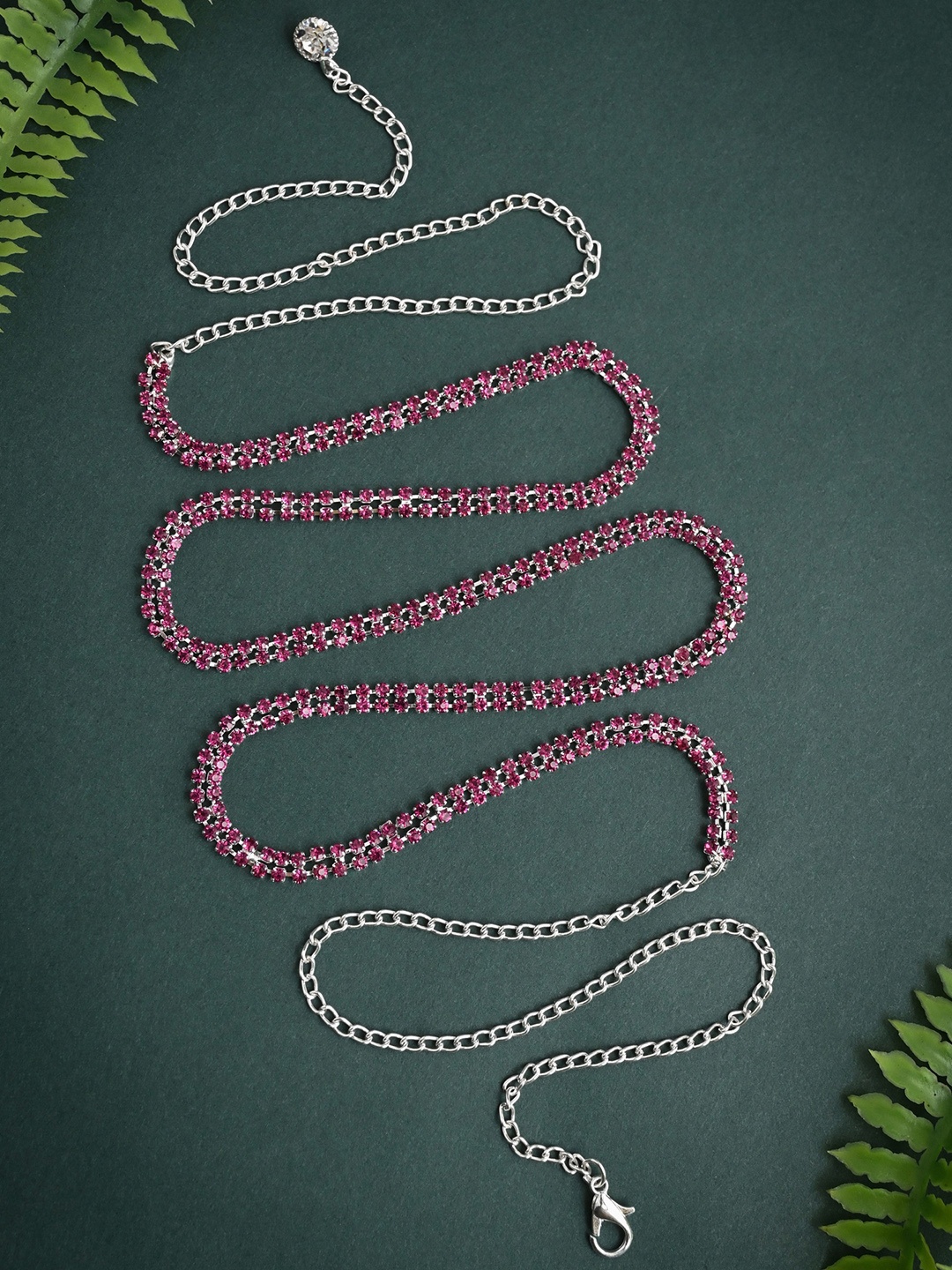

VAMA Women Embellished Belt, Pink