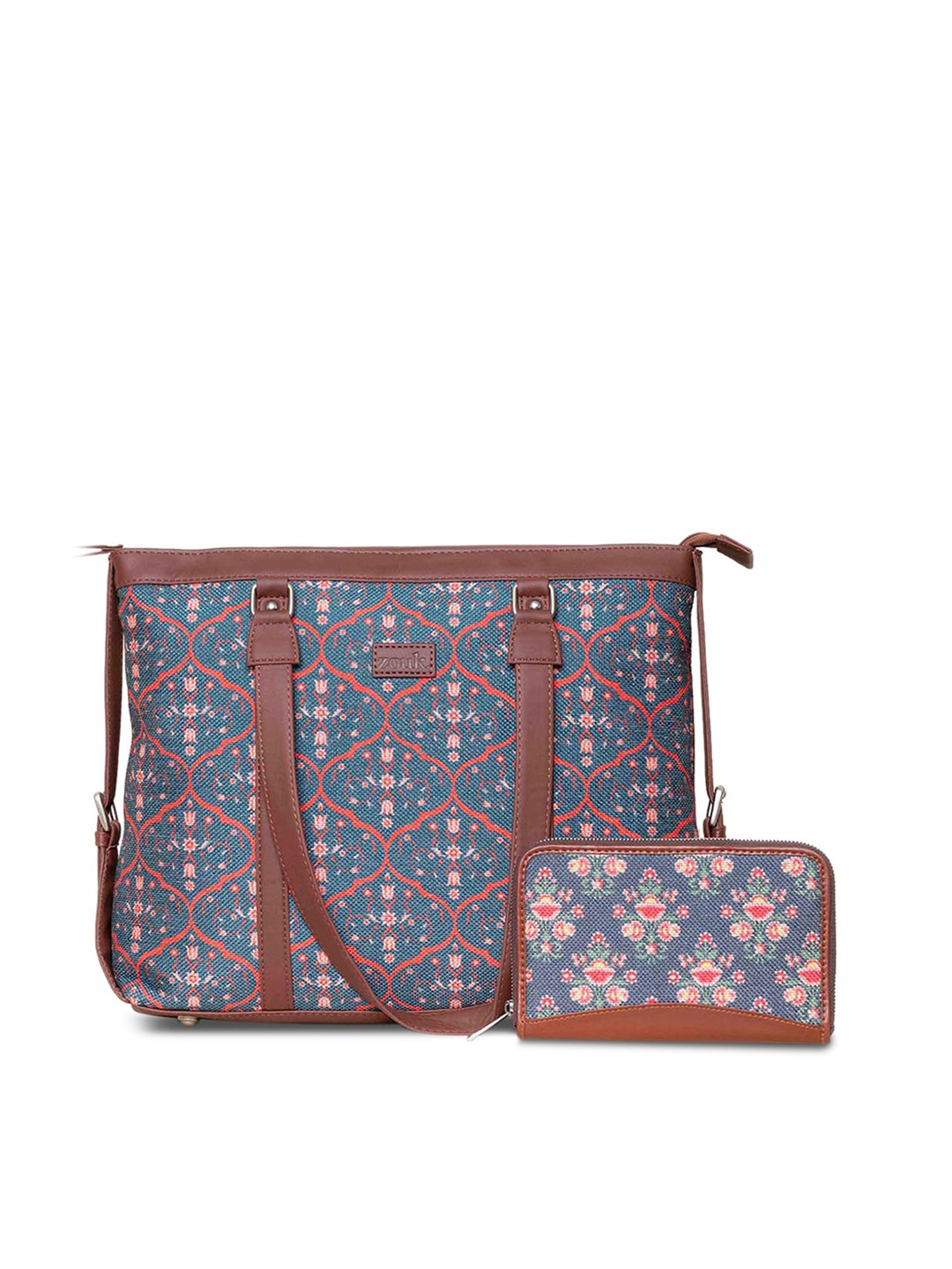 

ZOUK Multicoloured Ethnic Motifs Printed Structured Hobo Bag, Multi
