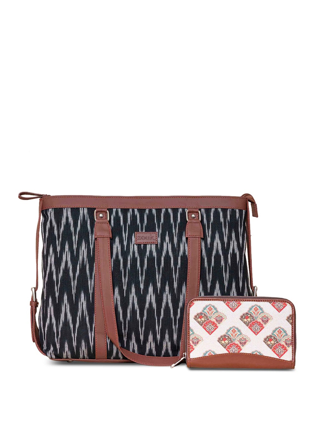 

ZOUK Embellished Swagger Sling Bag with Tasselled, Black