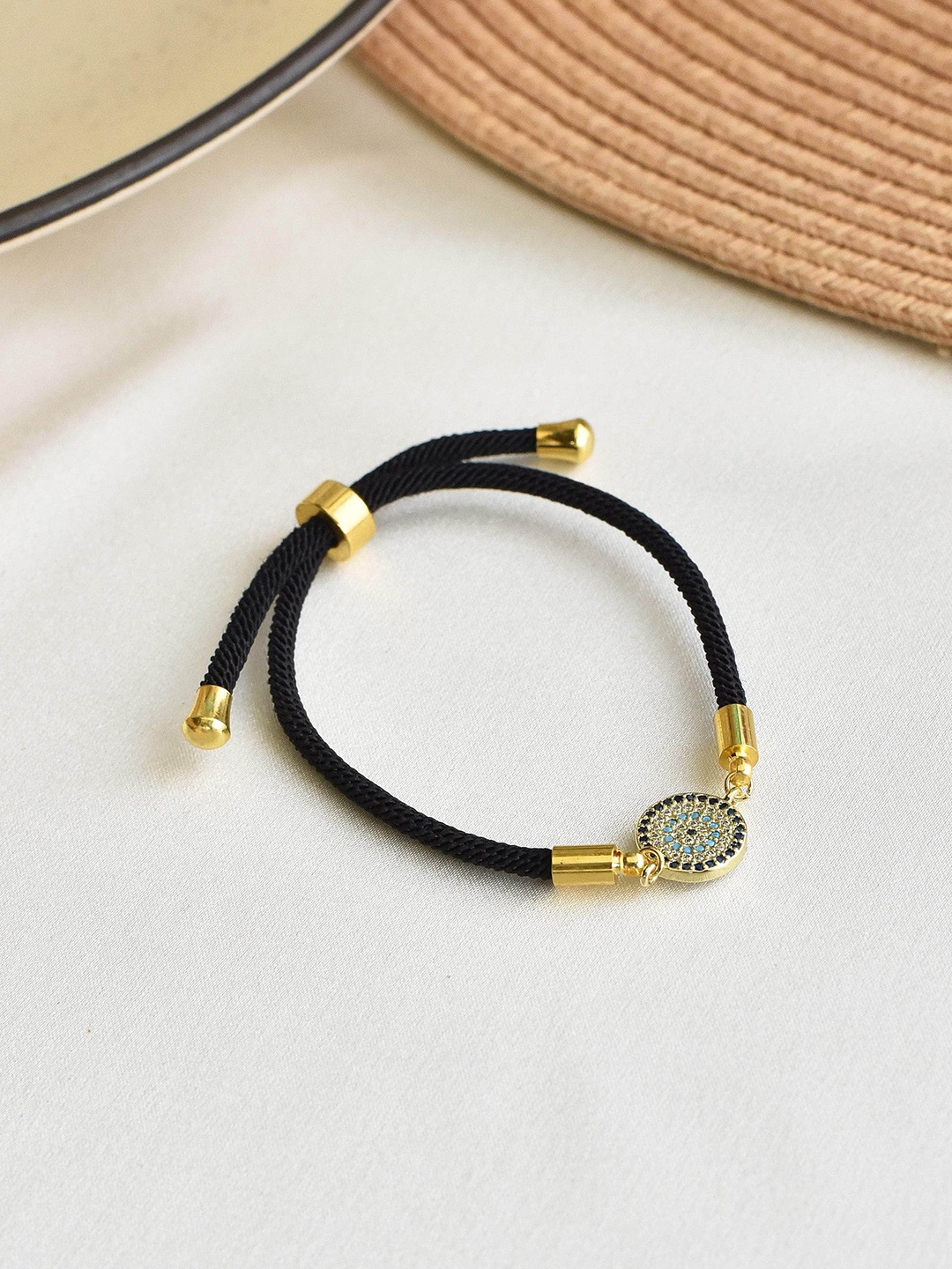 

Klissaa Women Brass Gold-Plated Link Bracelet