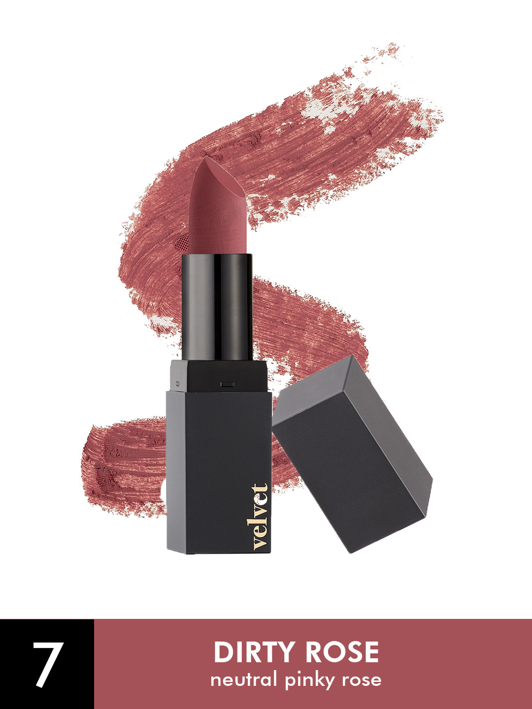 

BarryM Vegan Richly Pigmented Velvet Matte Lipstick with Vitamin E 3.5 g - Dirty Rose VLP5, Pink