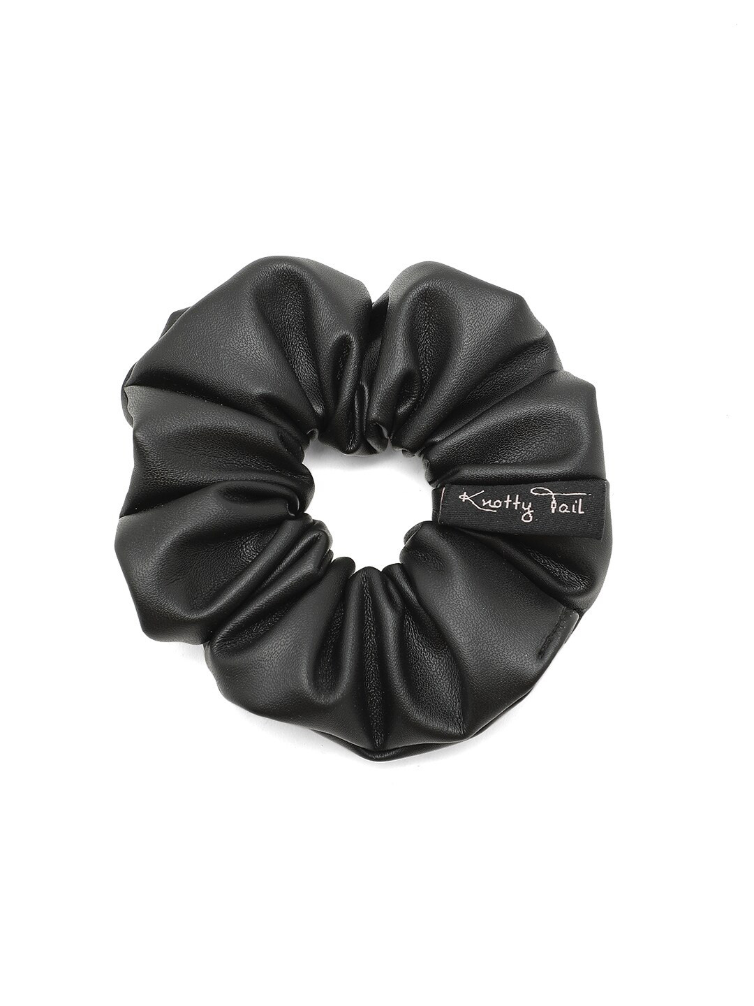 

Knotty Tail Women Fabric Ponytail Holders, Black