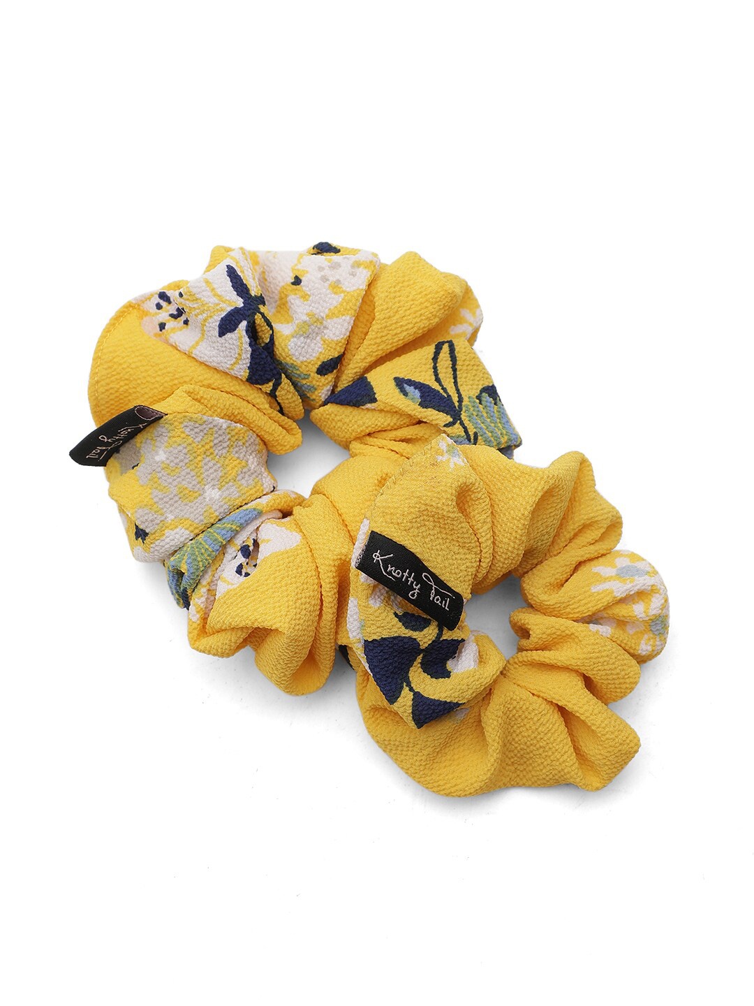 

Knotty Tail Women Set of 2 Ponytail Holders, Yellow