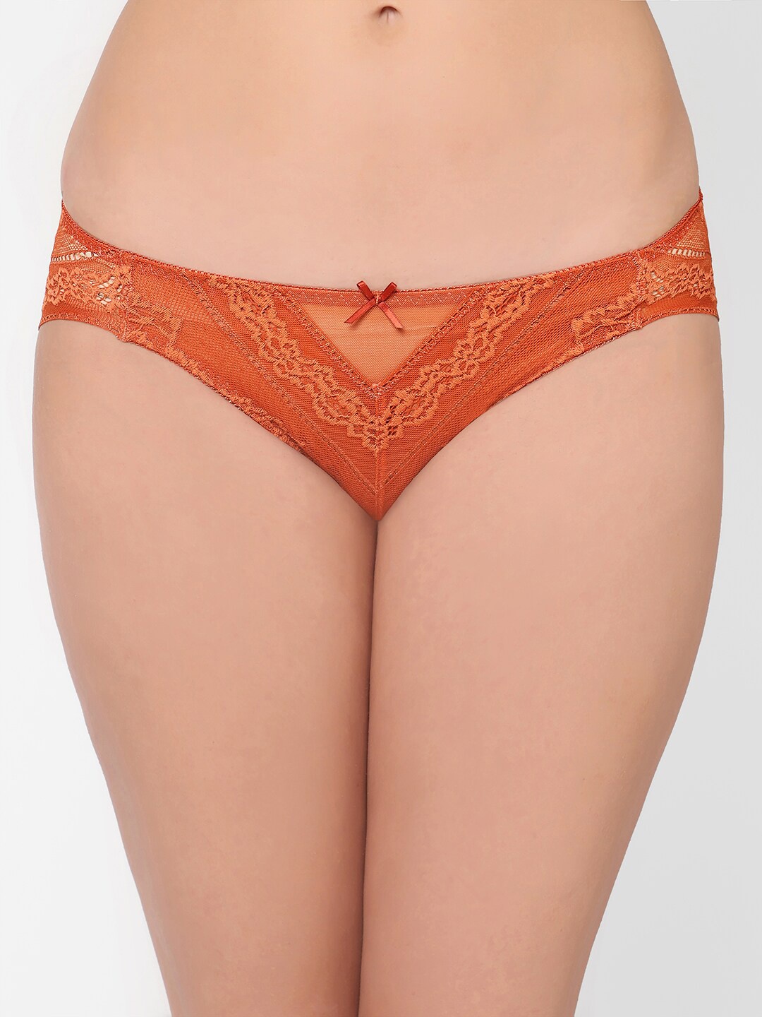 

Wacoal Women Self-Design Low-Rise Bikini Briefs, Orange