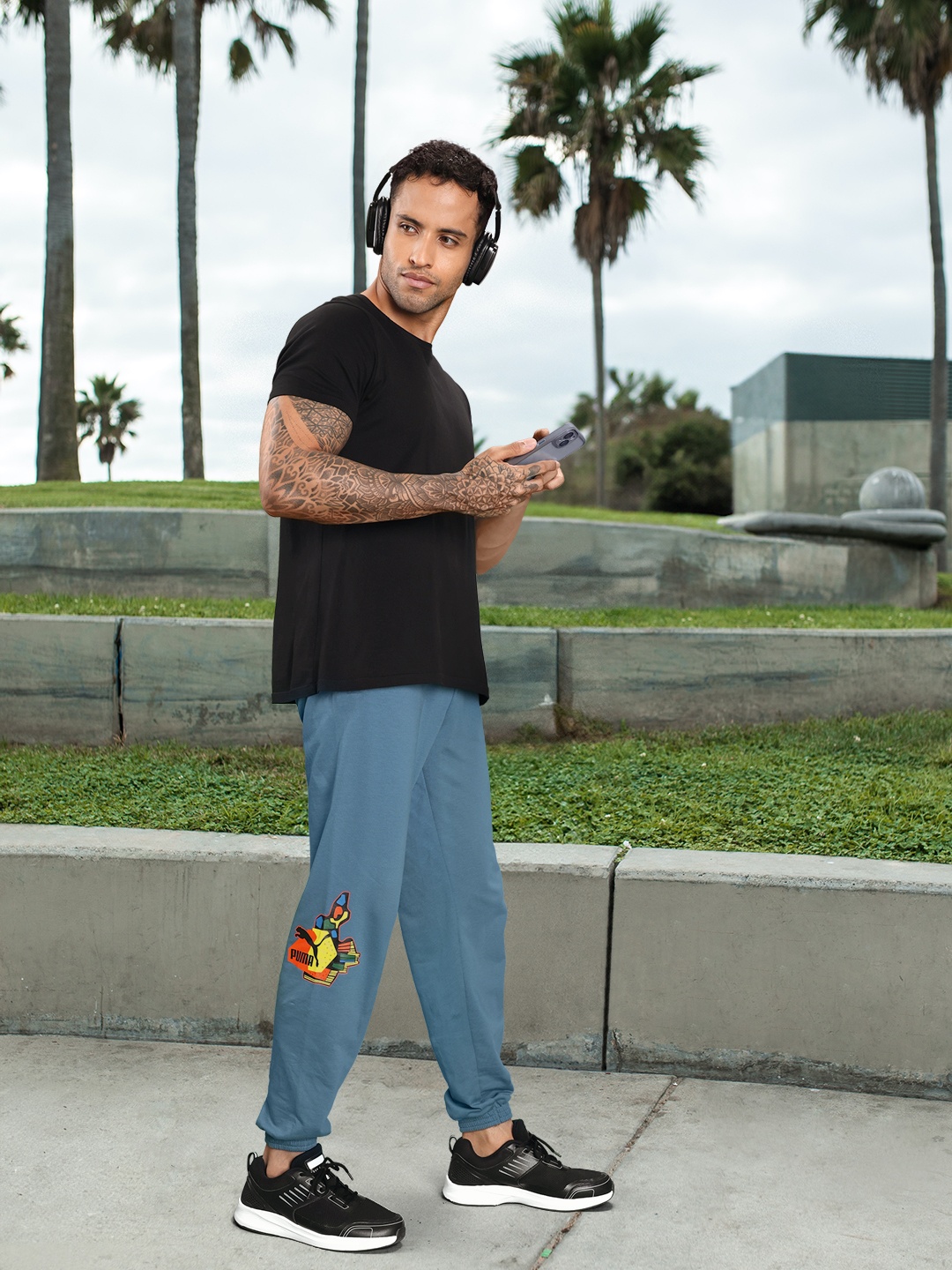 

Puma Men Regular Fit Track Pants, Blue