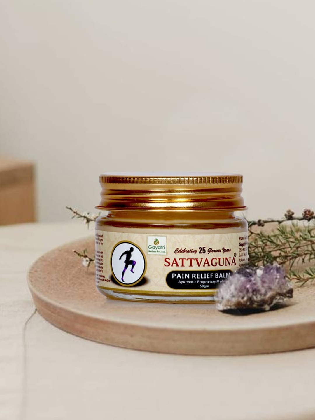 

Sattvaguna Pain Relief Balm-50gm, Yellow