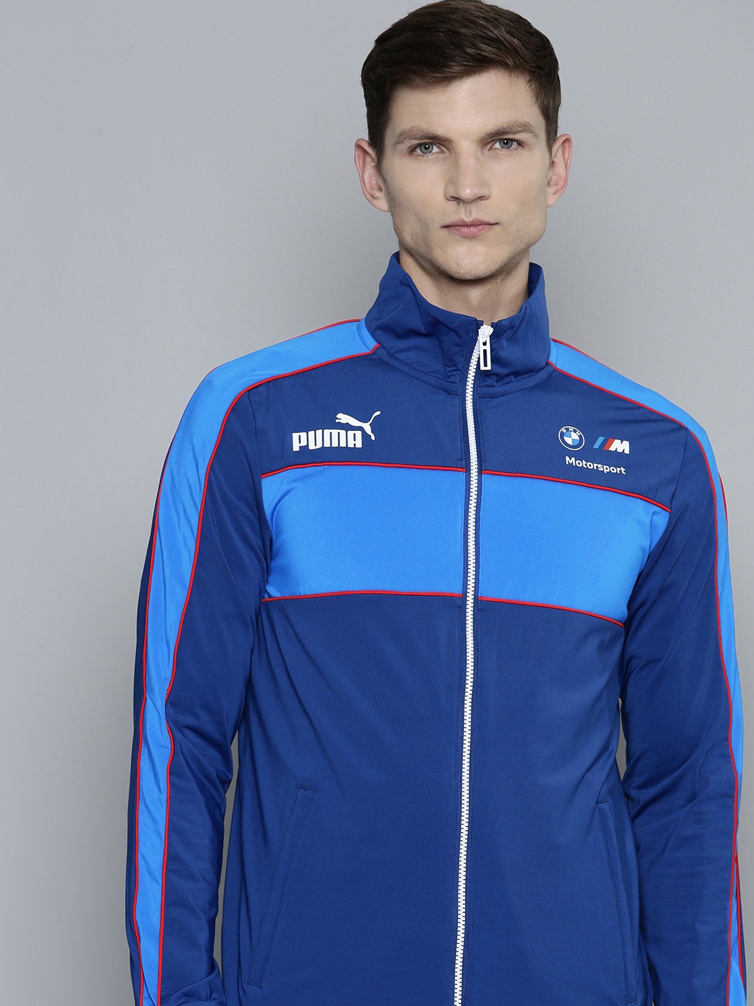 

PUMA Motorsport Colourblocked dryCELL BMW M Motorsport MT7 Track Sporty Jacket, Blue