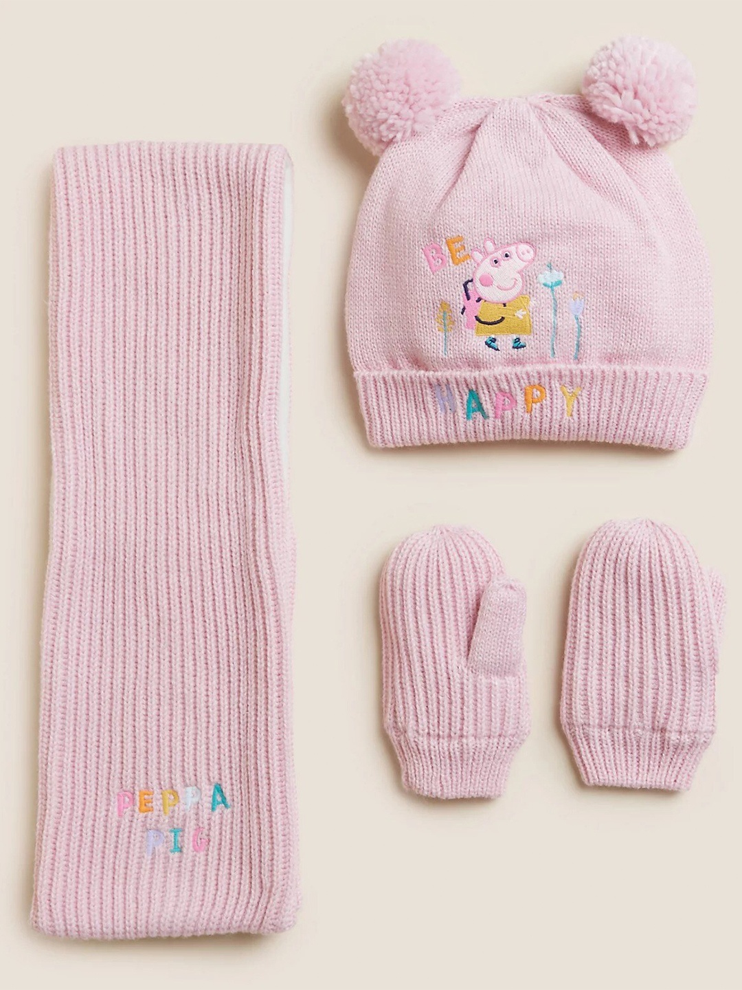 

Marks & Spencer Infant Girls Printed Acrylic Apparel Gift Set, Pink