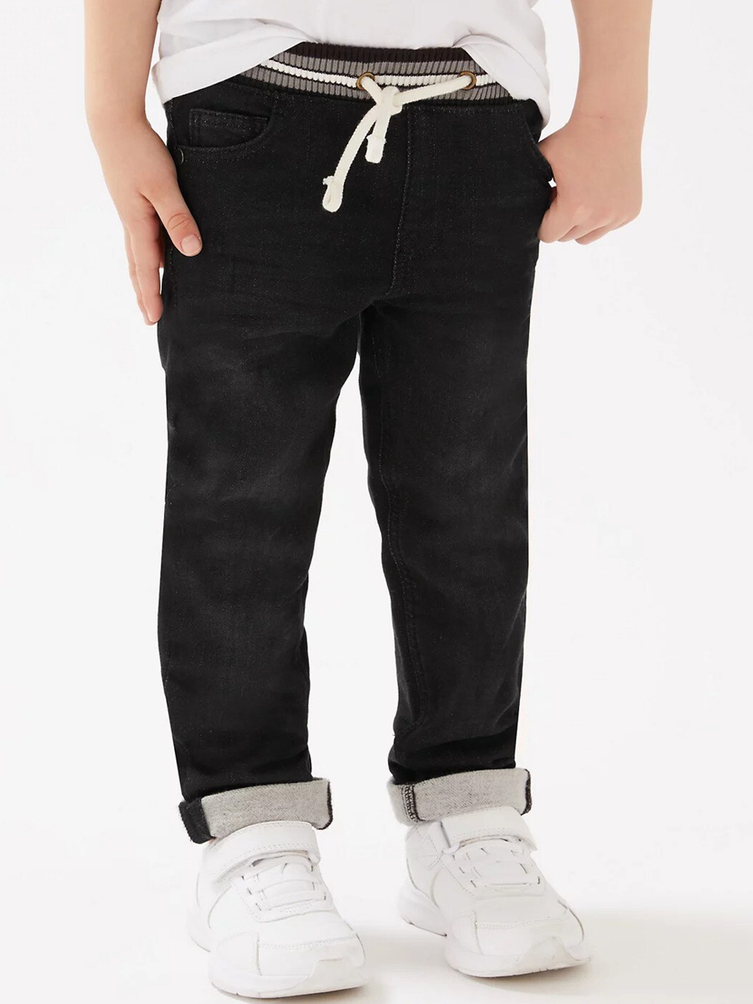 

Marks & Spencer Boys Straight Fit Jeans, Black