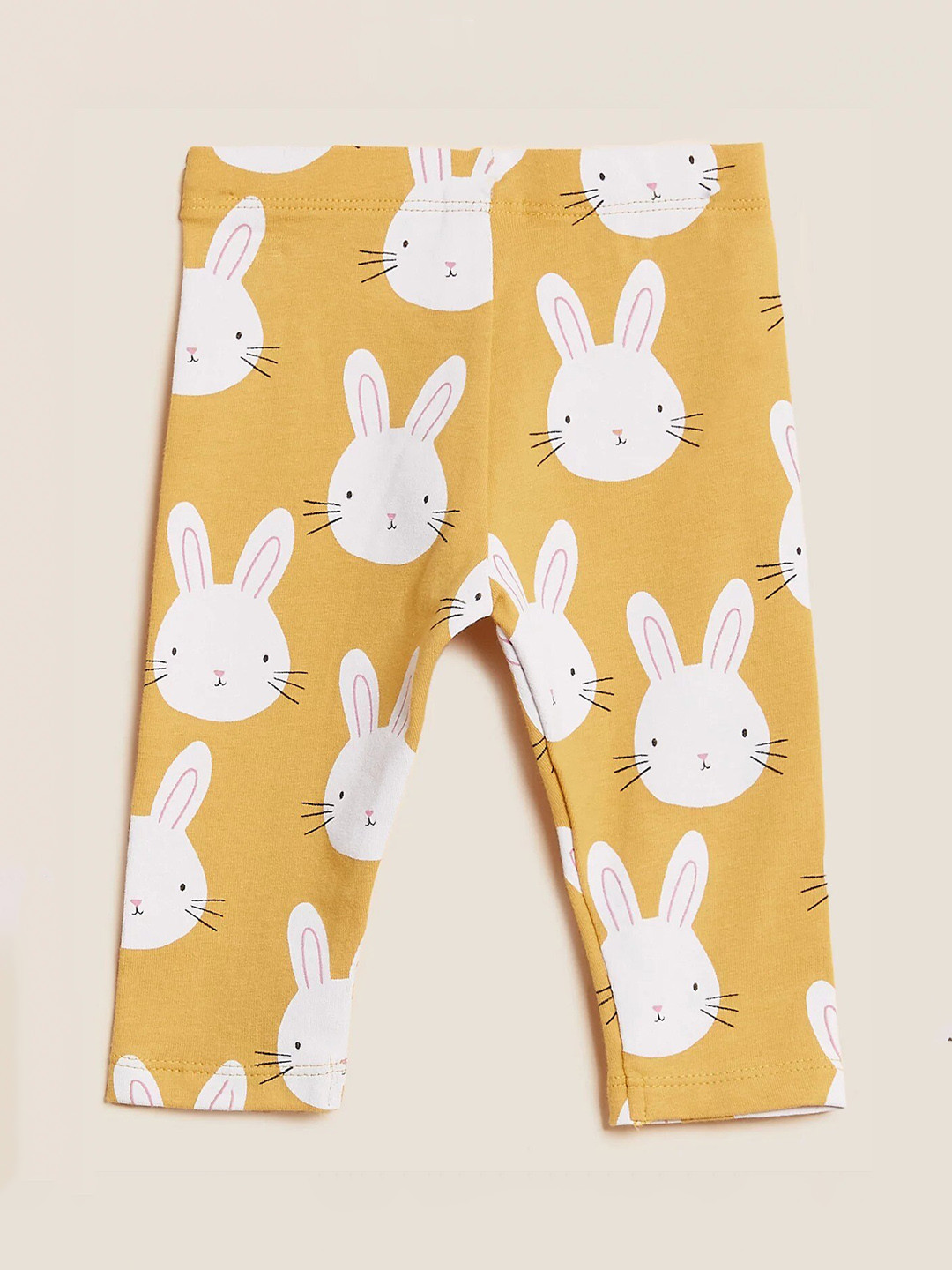 

Marks & Spencer Girls Printed Ankle Length Leggings, Yellow