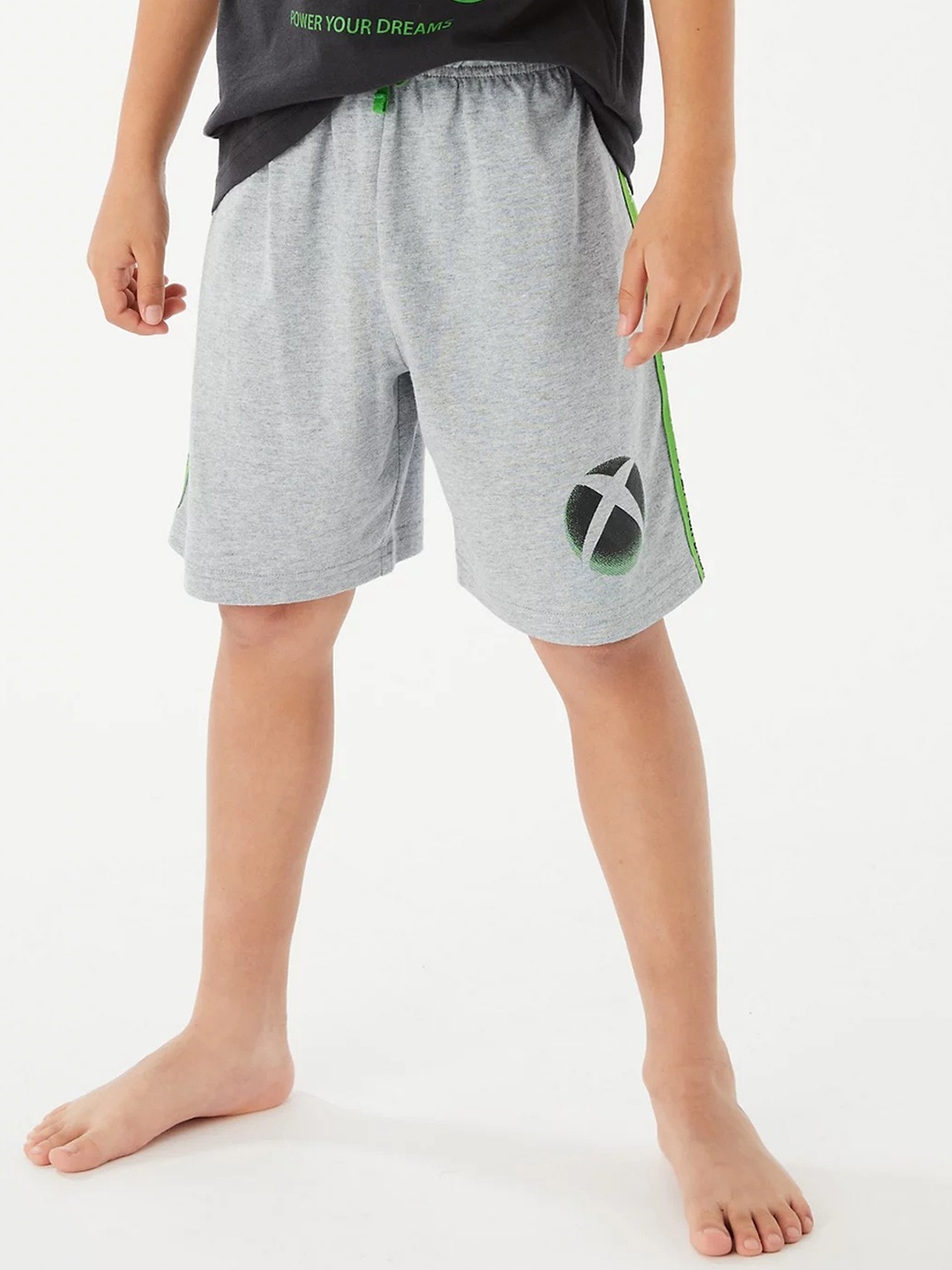 

Marks & Spencer Boys Printed Pure Cotton Night suit, Black