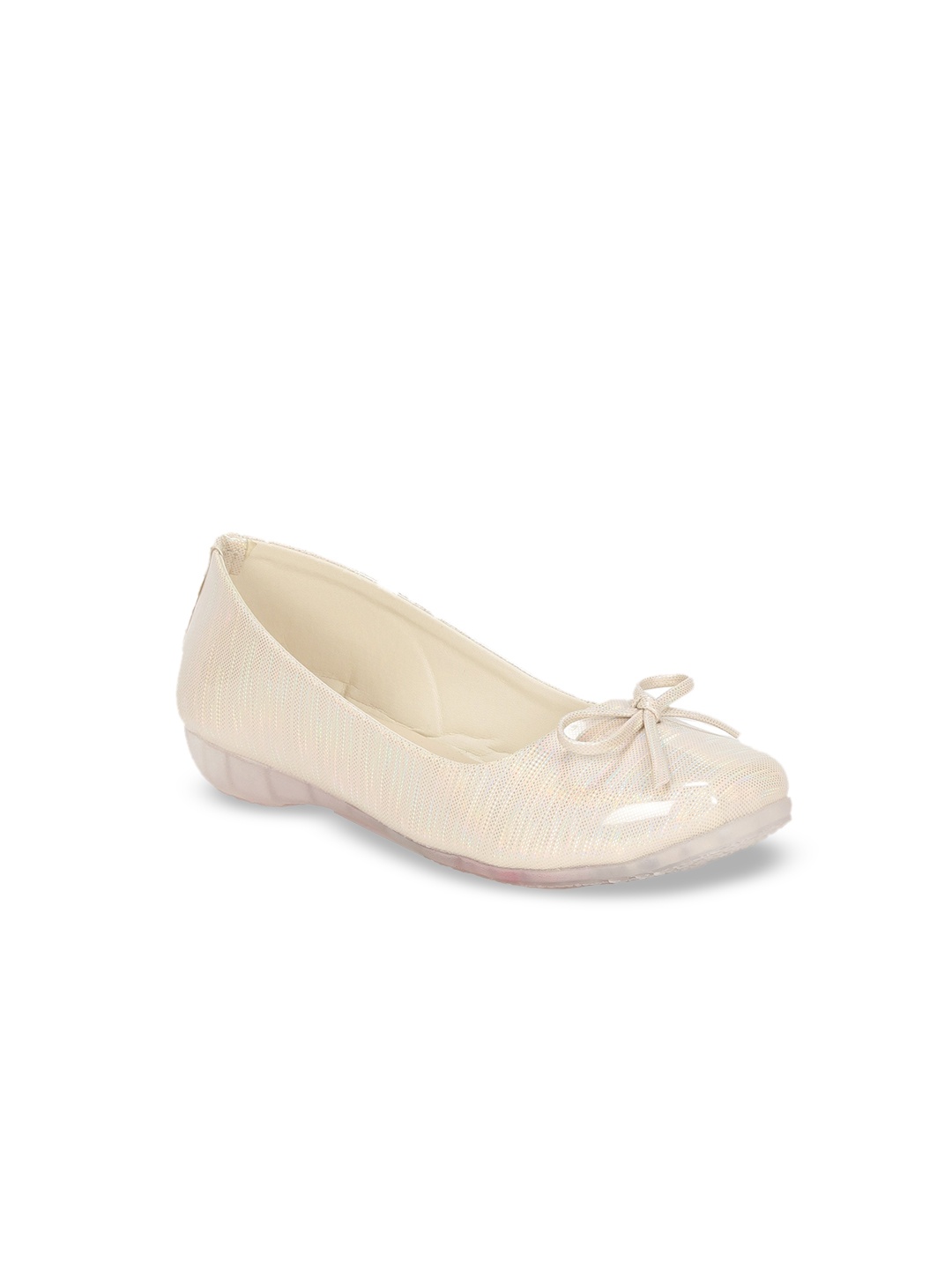 

Lil Lollipop Girls Ballerinas With Bows, Cream