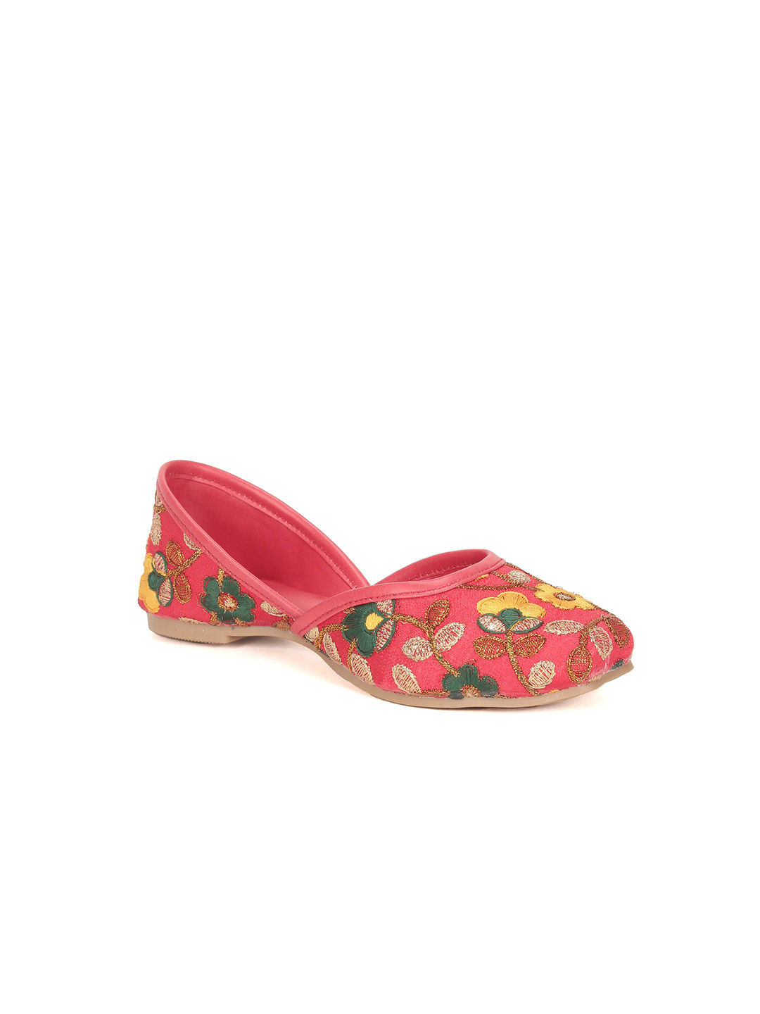 

Lil Lollipop Girls Printed Ethnic Mojaris, Red