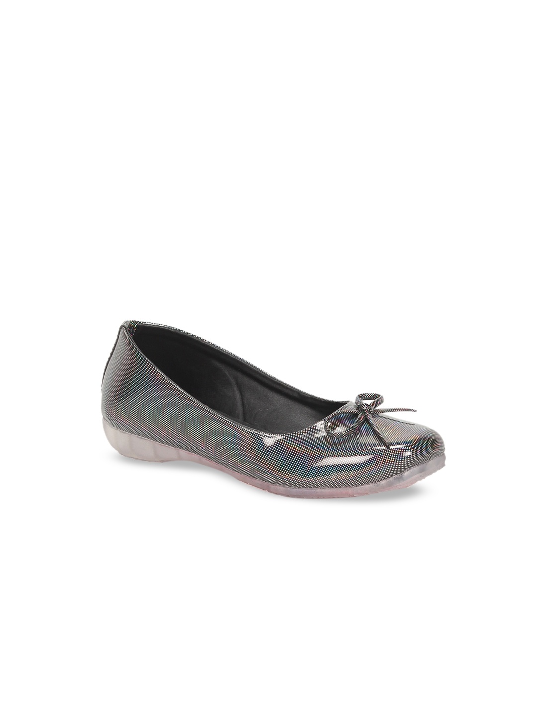 

Lil Lollipop Girls Slip-On Ballerinas With Bows, Black