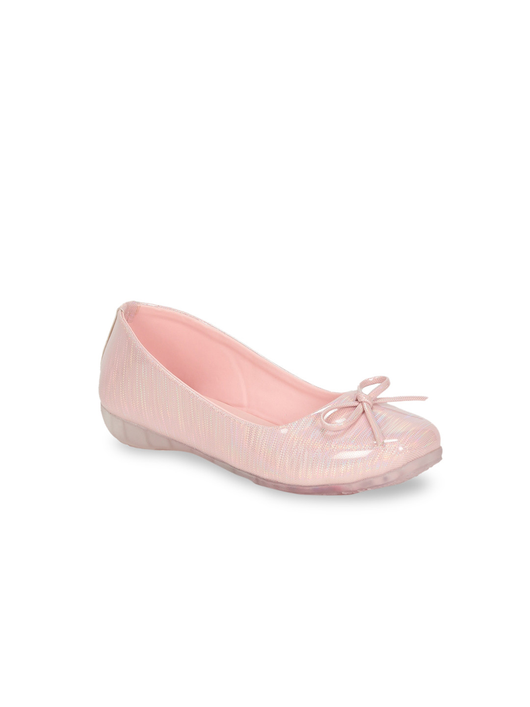 

Lil Lollipop Girls Slip-On Ballerinas With Bows, Pink