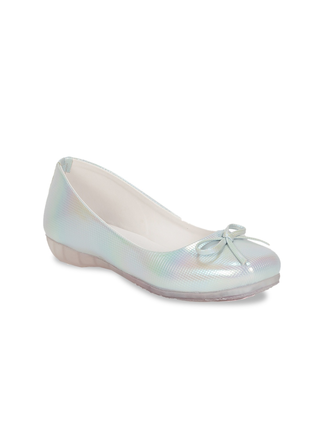 

Lil Lollipop Girls Ballerinas with Bows Flats, Silver