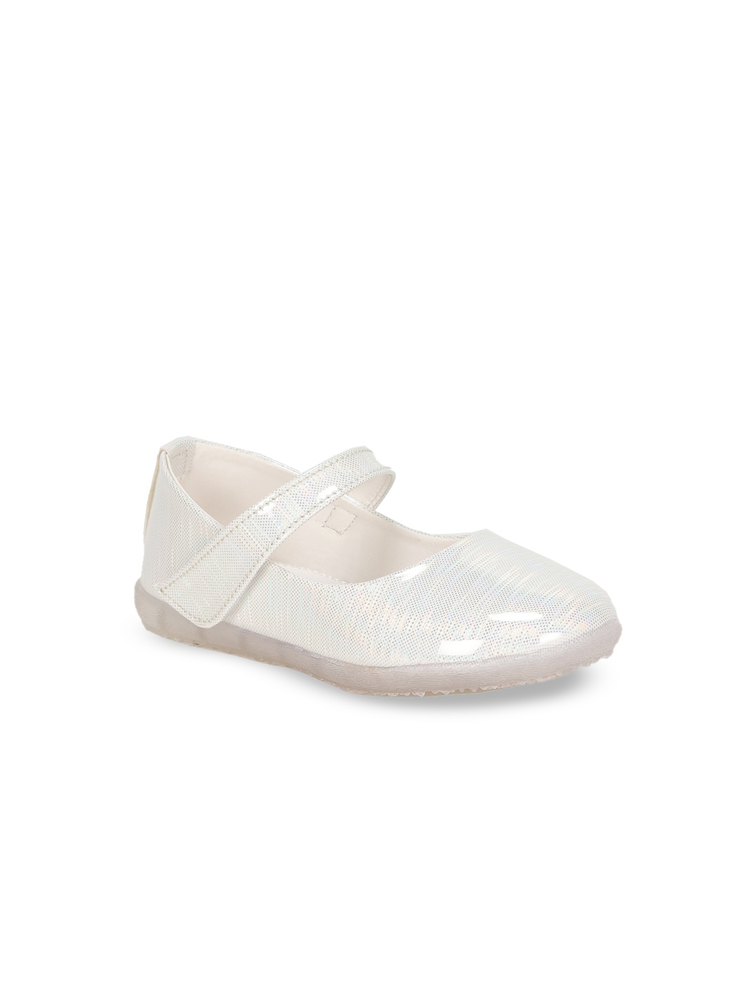 

Lil Lollipop Girls Velcro Ballerinas, White