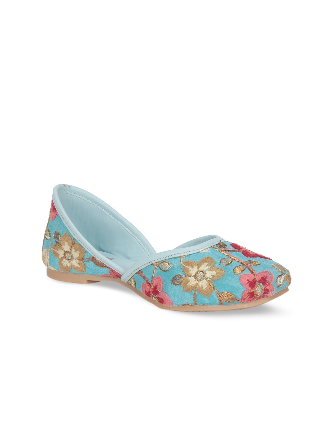 

Lil Lollipop Girls Printed Ethnic Ballerinas Flats, Blue