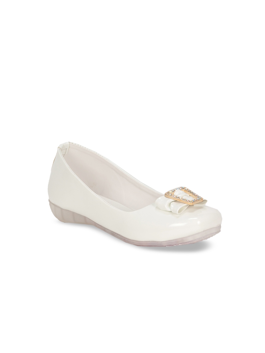 

Lil Lollipop Girls Ballerinas With Bows, White