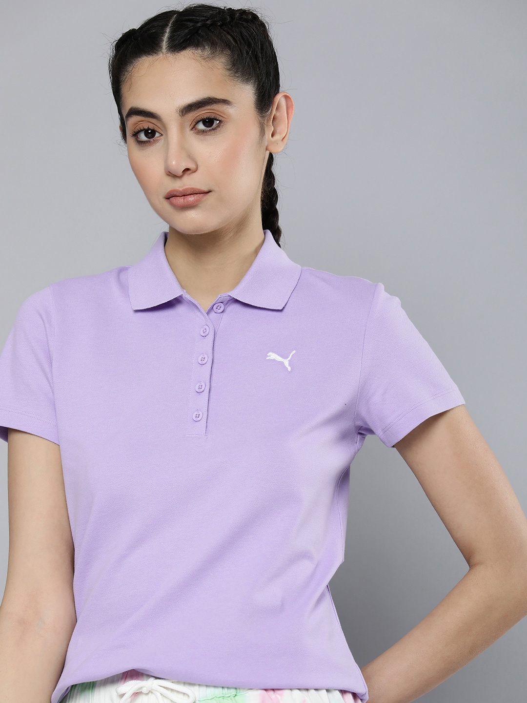 

Puma Polo Collar Regular Fit Everfresh Outdoor T-shirt, Lavender