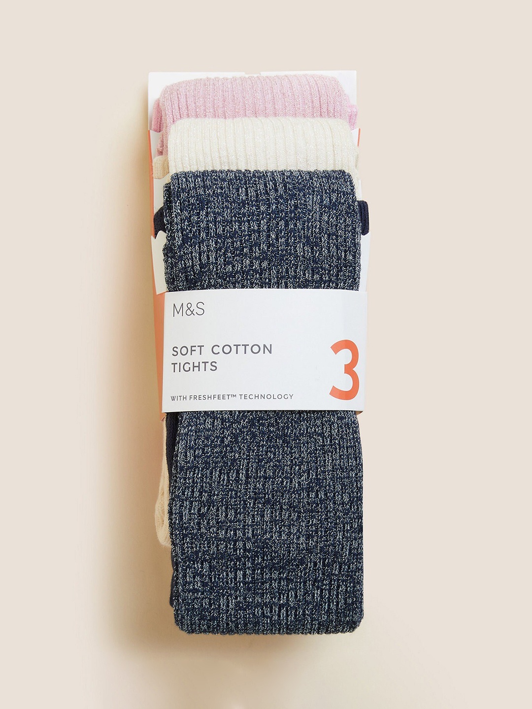 

Marks & Spencer Girls Pack of 3 Stockings, Pink