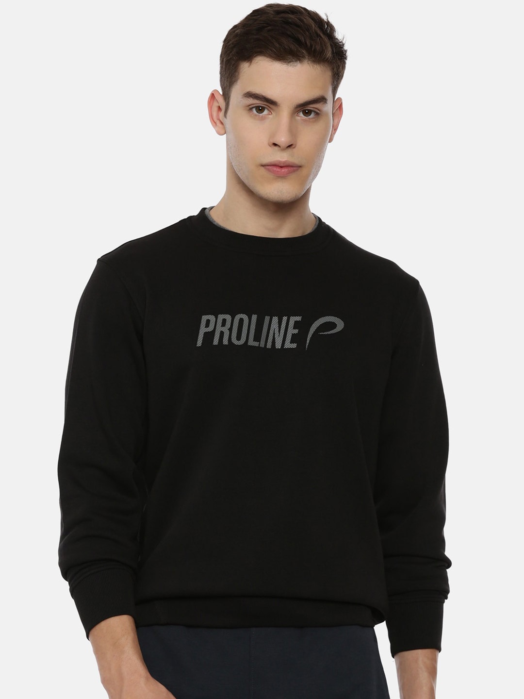 

Proline Active Men Pullover Cotton Sweatshirt, Black