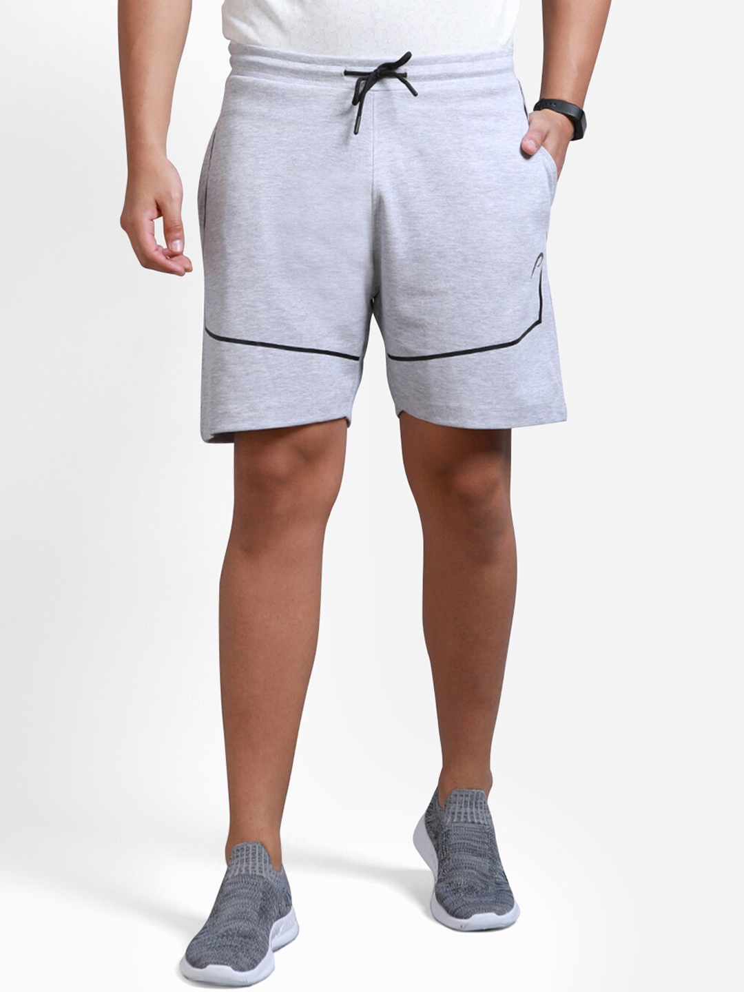 

Proline Active Men Training or Gym Antimicrobial Technology Cotton Shorts, Grey