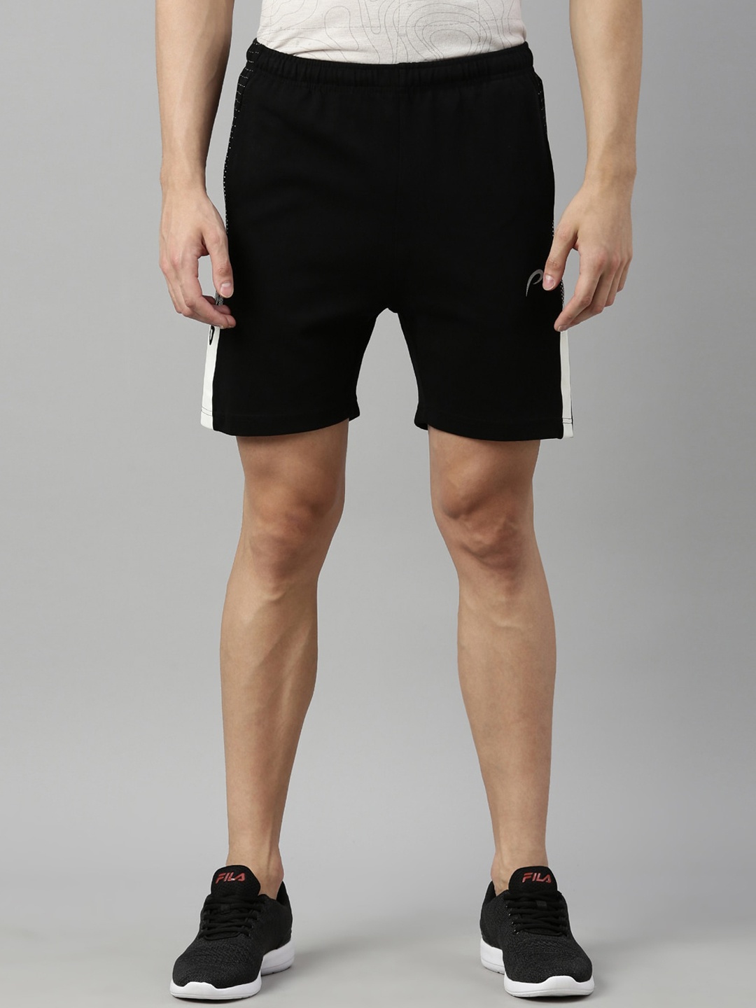 

Proline Active Men Training or Gym Sports Cotton Shorts with Antimicrobial Technology, Black