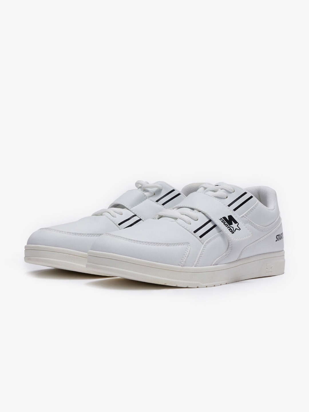 

STARTER Men Lace-up PU Casual Sneakers, White