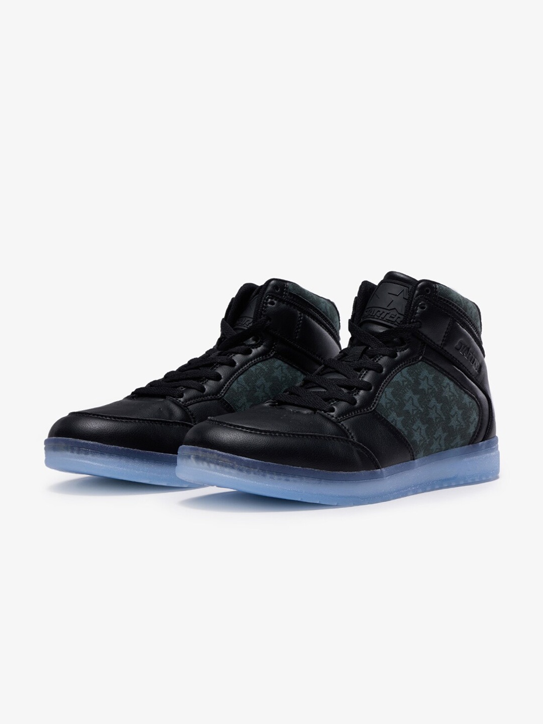 

STARTER Men Printed High-Top Sneakers, Black