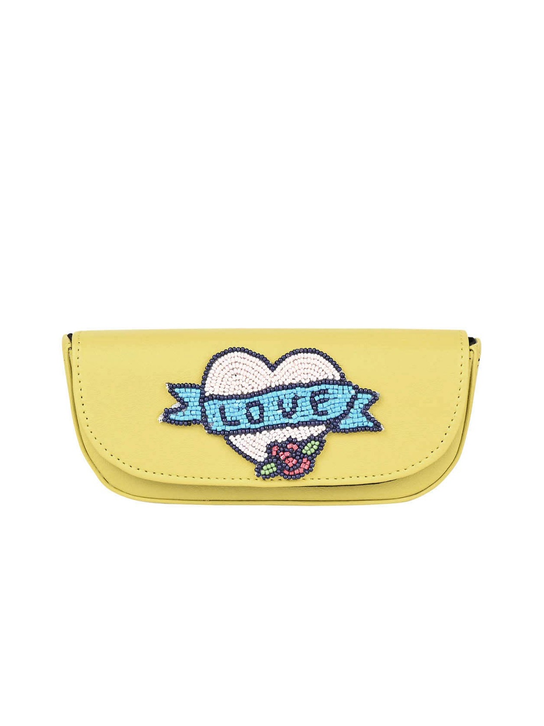 

Vdesi Women Embellished Sunglasses Case, Lime green