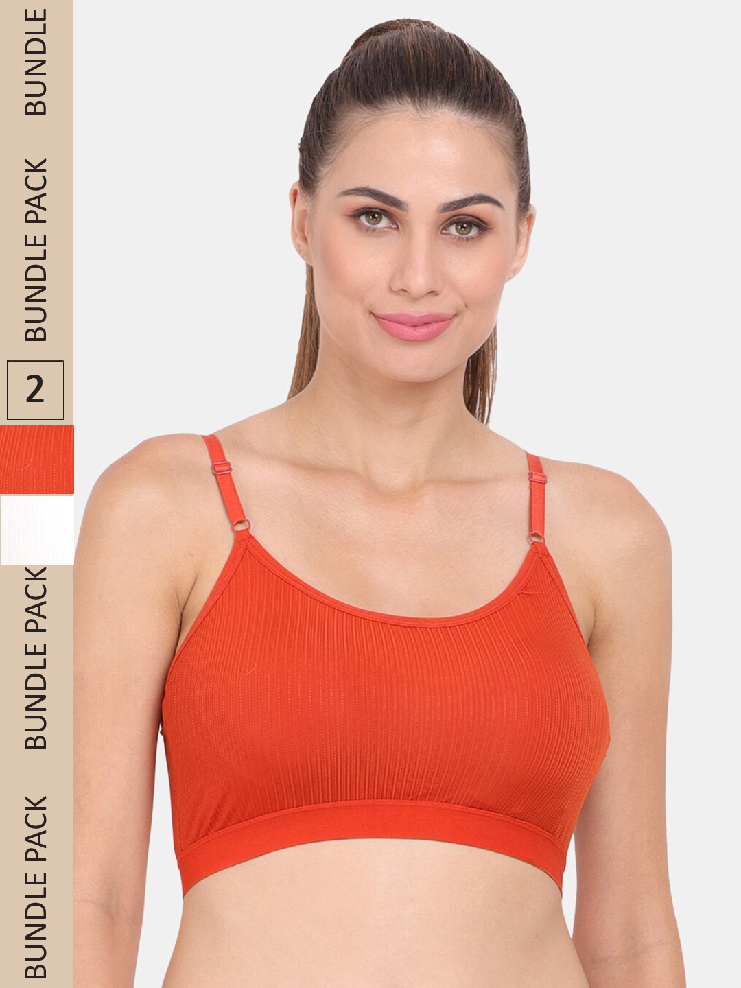 

Amour Secret Pack of 2 Anti-Odour Sports Bra - Lightly Padded, White