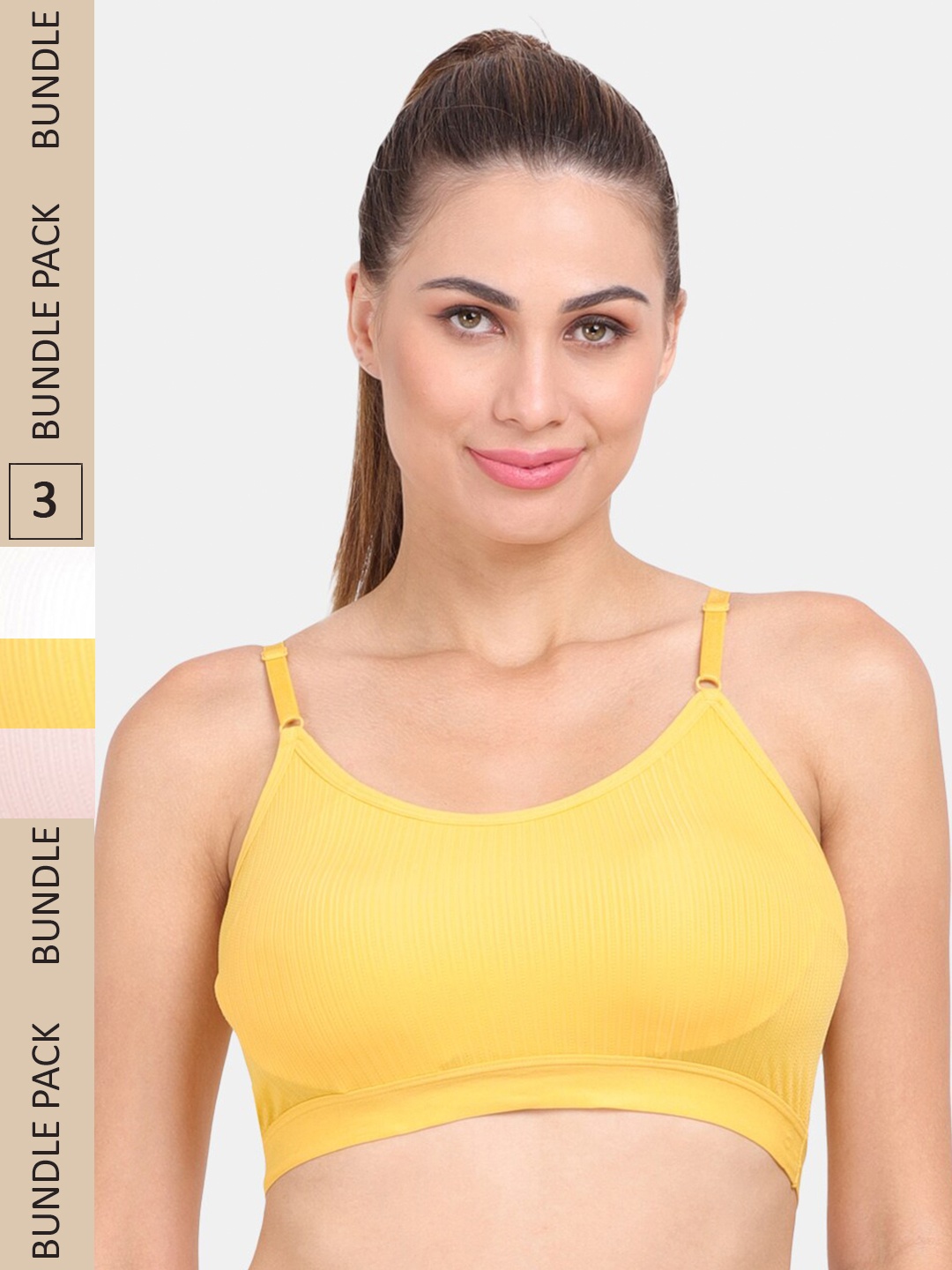 

Amour Secret Pack Of 3 Bra Lightly Padded, Pink