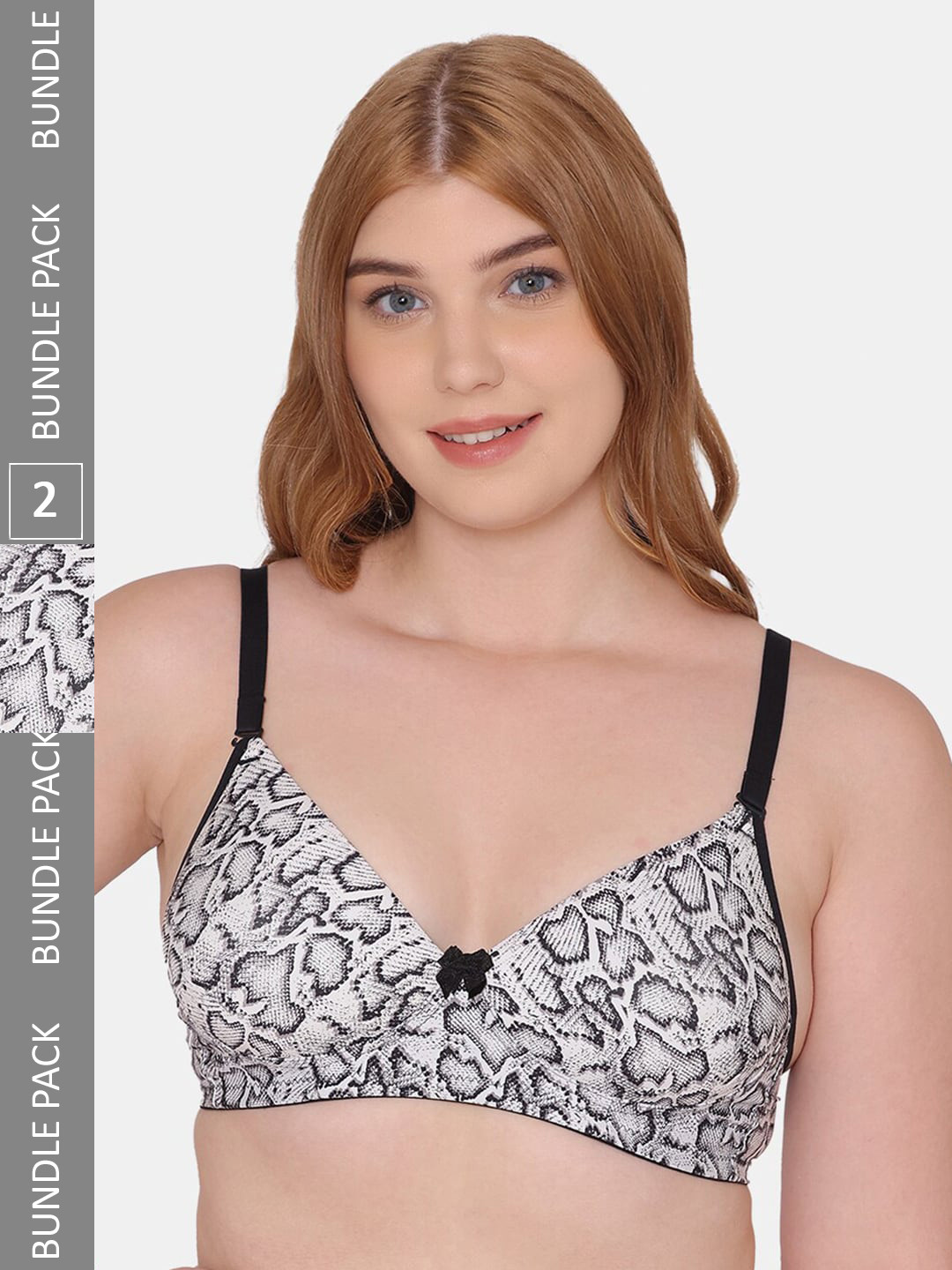 

Tweens Abstract Lightly Padded Bra, Black