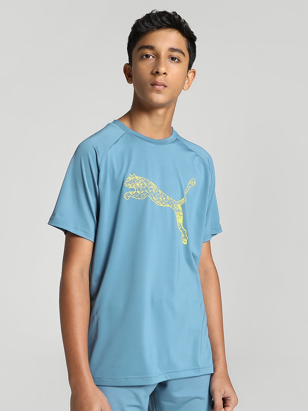 

one8 x PUMA Virat Kohli Boys Regular Fit Training T-shirt, Blue