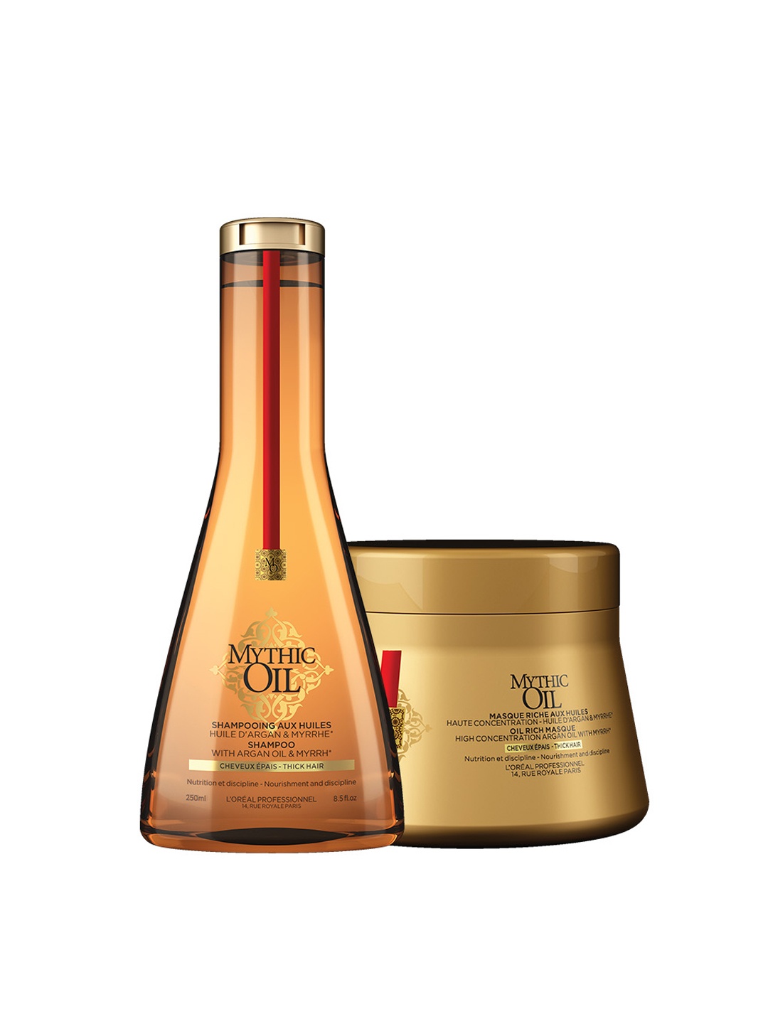 

LOreal Professionnel Serie Expert Mythic Oil + Mythic Mask with Argan Oil for Dry Hair, Gold