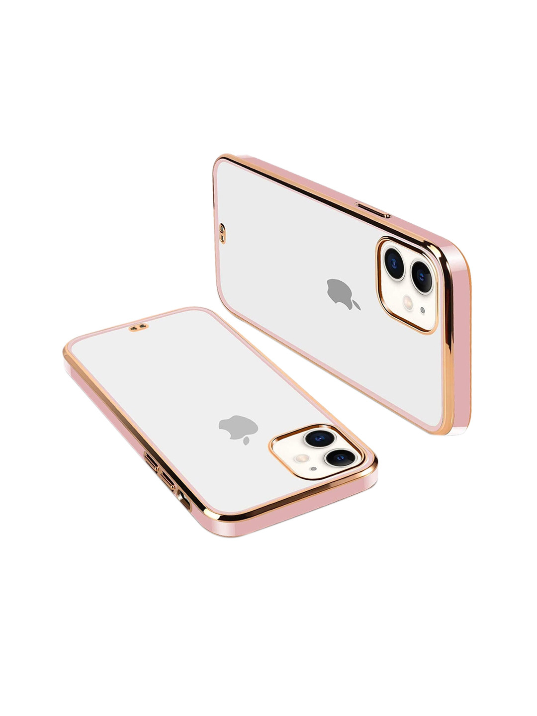 

Karwan Square Platting iPhone 11 Mobile Phone Case, Pink