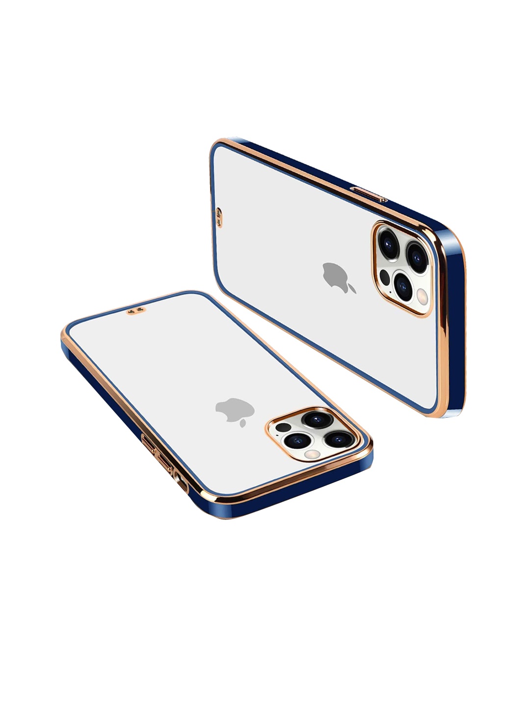 

Karwan Blue and Gold Toned Squareplatting iPhone 11 Pro Mobile Phone Case