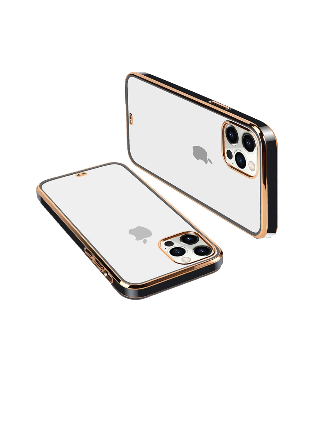 

Karwan Squareplatting Transparent iPhone 12 Pro Mobile Back Cover