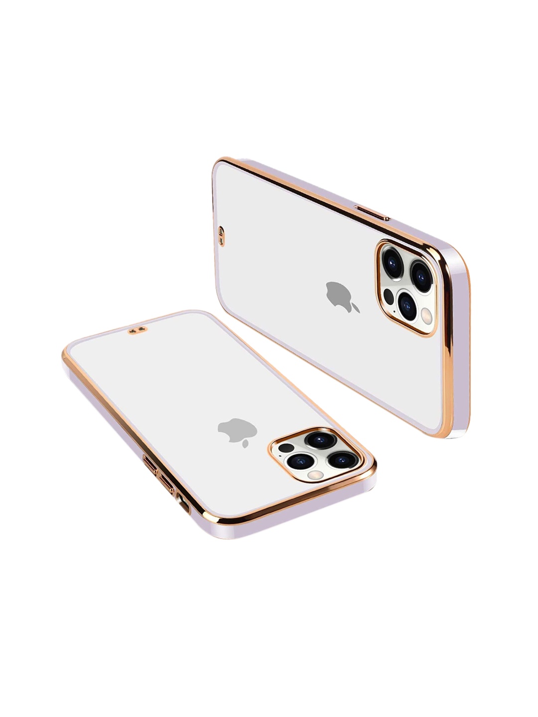 

Karwan Squareplatting Transparent iPhone 12 Pro Mobile Back Cover