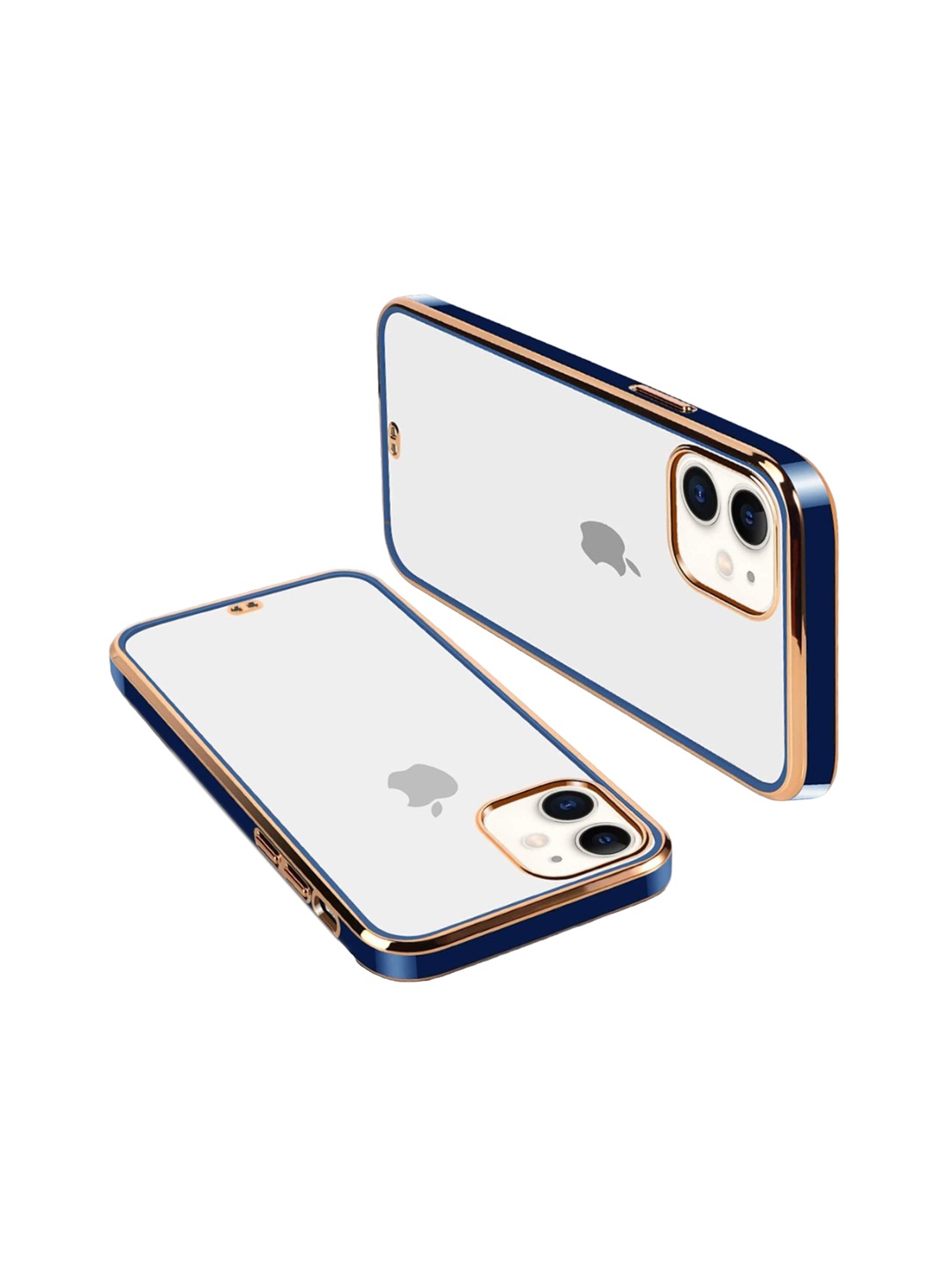 

Karwan Square Platting iPhone 12 Mobile Phone Case, Blue