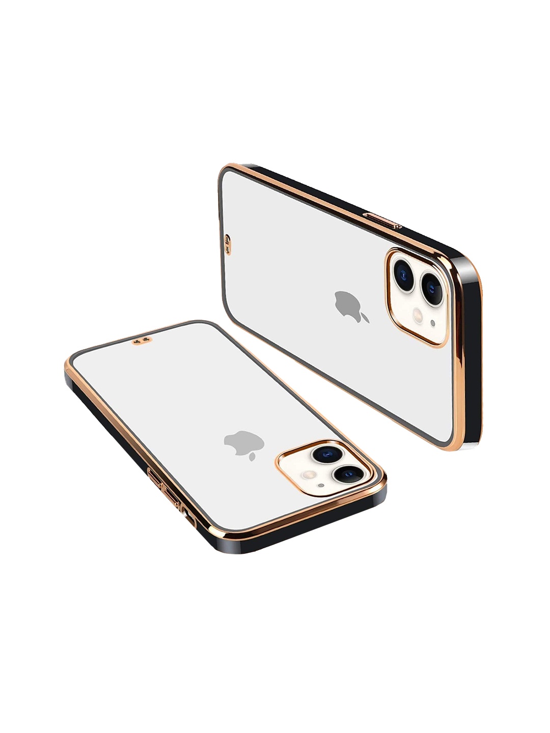 

Karwan Square Platting iPhone 12 Mobile Phone Case, Black
