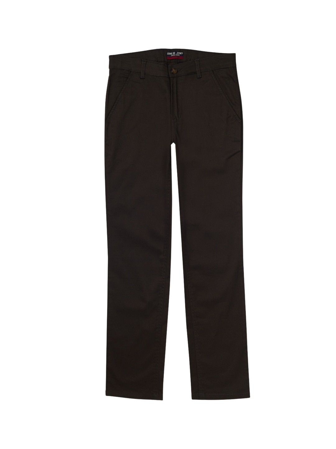 

Gini and Jony Boys Cotton Regular Trousers, Black
